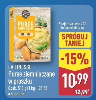Puree ziemniaczane w proszku La Finesse promocja w Aldi