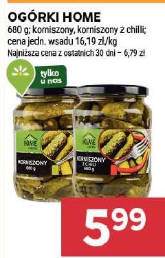 Ogórki korniszony z chilli Home garden promocja