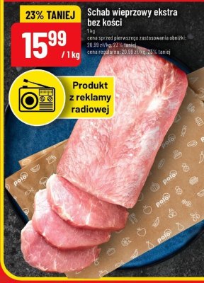 Schab wieprzowy ekstra bez kości promocja w POLOmarket