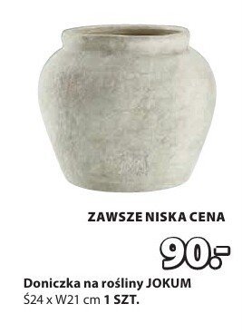 Doniczka na rośliny JOKUM promocja w Jysk
