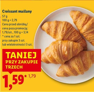 Croissant maślany promocja w Lidl