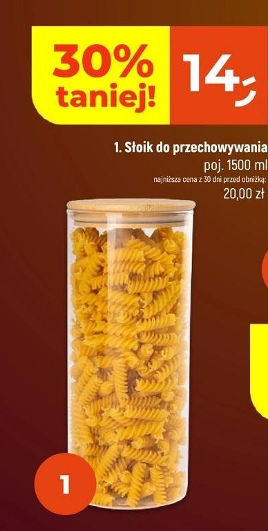 Słoik do przechowywania 1.5 l promocja w Dealz