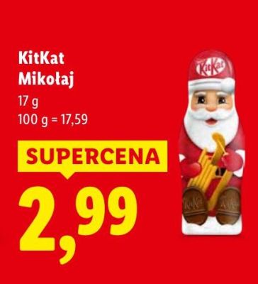 Mikołaj czekoladowy 17 g promocja w Lidl