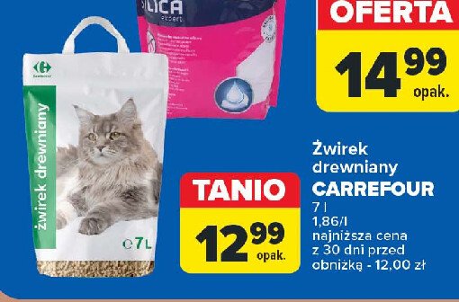 Żwirek dla kota Carrefour promocja w Carrefour Market