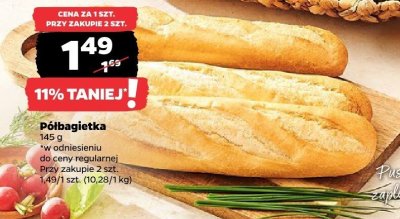 Półbagietka promocja w Netto