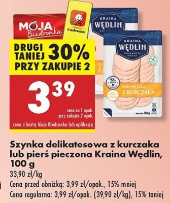 Pierś pieczona z kurczaka Kraina wędlin promocja