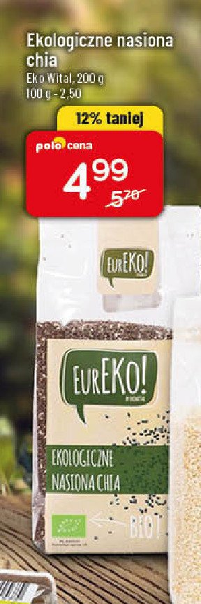 Nasiona chia bio - eureko Eureko! promocja