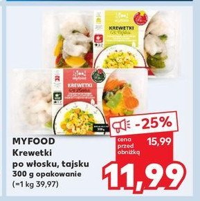 Krewetki z warzywami i sosem po włosku Myfood promocja