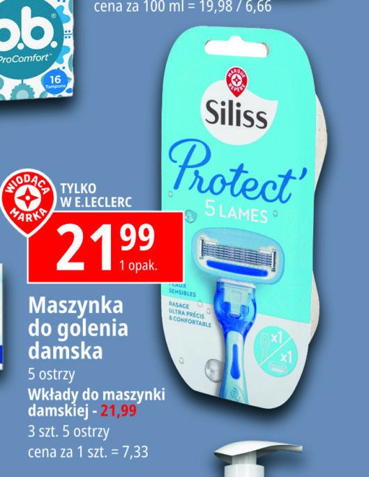 Wkłady do maszynki damskiej WIODĄCA MARKA SILISS Wiodąca marka promocja