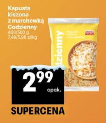 Kapusta kiszona z marchewką Codzienny promocja w Delikatesy Centrum