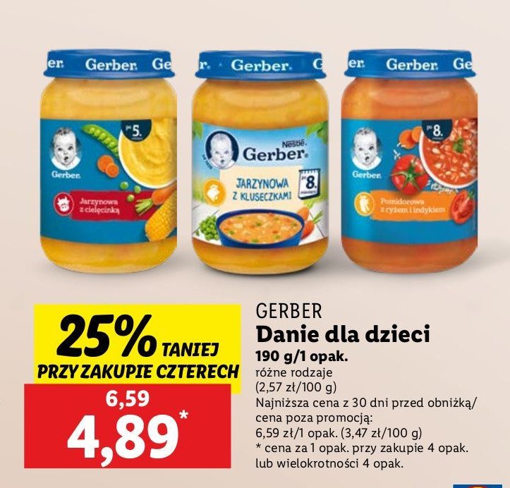 Zupka jarzynowa z kluseczkami Gerber promocja