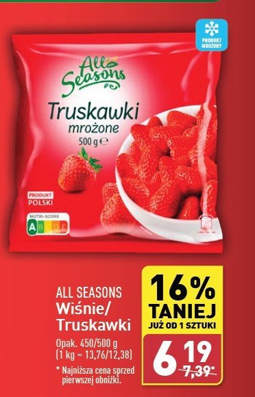 Truskawki All seasons promocja w Aldi