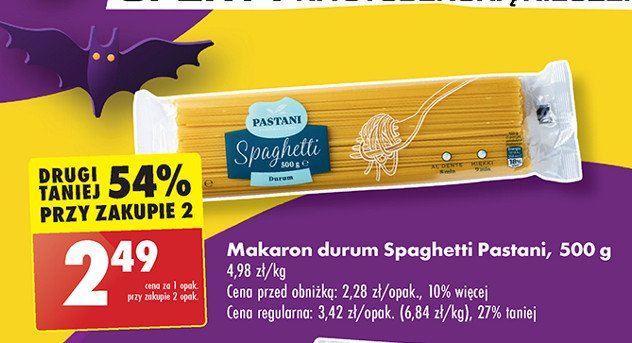 Makaron spaghetti Pastani promocja