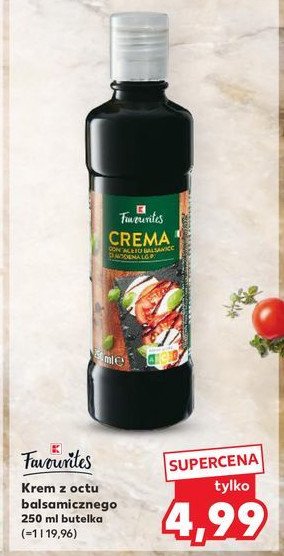 Krem z octu balsamicznego K-classic favourites promocja