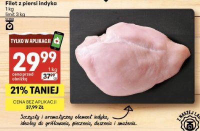 Filet z piersi indyka promocja w Delikatesy Centrum