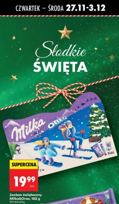 Zestaw świąteczny Milka&Oreo, 182 g promocja w Biedronka