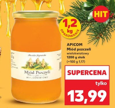 Miód pszczeli wielokwiatowy Huzar promocja w Kaufland