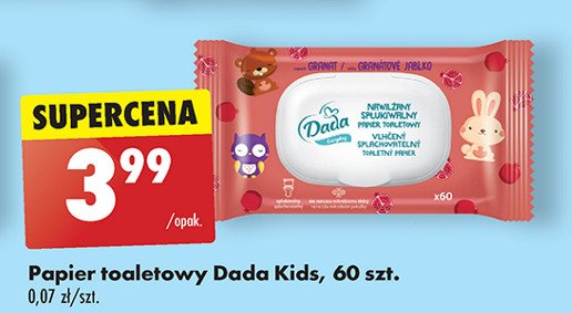 Papier toaletowy nawilżany truskawka Dada promocja