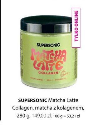 Matcha z kolagenem SUPERSONIC Matcha Latte Collagen promocja w Hebe