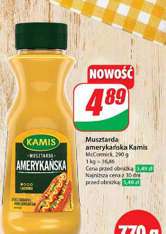 Musztarda amerykańska Kamis promocja