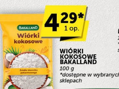 Wiórki kokosowe Bakalland promocja w ABC
