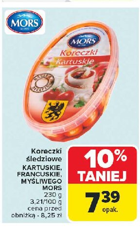 Koreczki śledziowe myśliwego Mors ryby promocja w Carrefour