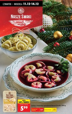 Uszka z kapustą i grzybami promocja w Biedronka