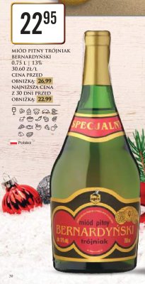 Miód pitny trójniak 0.75L 13% promocja w Dino