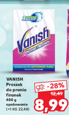 Proszek do firanek Vanish pranie firanek promocja