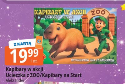 Gra Kapibary w akcji Ucieczka z ZOO/Kapibary na Start Aleksander promocja w Leclerc