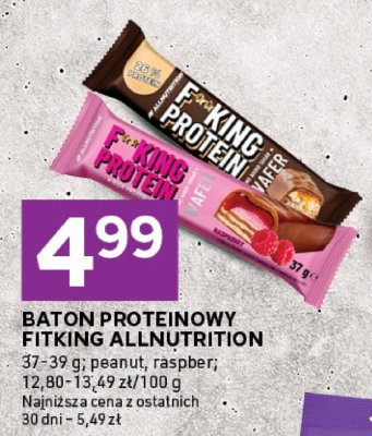 Baton proteinowy Fitking Allnutrition raspber promocja w Stokrotka