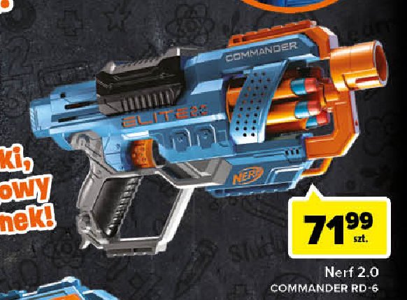 Pistolet elite 2.0 commander rd-6 Nerf promocje