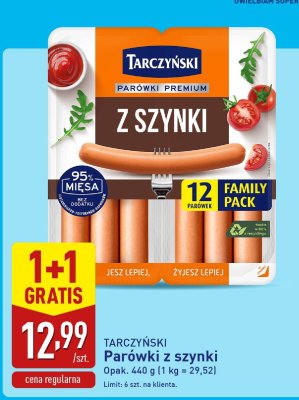 Parówki z szynki  promocja w Aldi