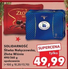 Bombonierka Solidarność śliwka nałęczowska promocja