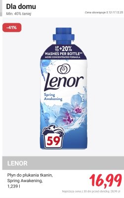 Płyn do płukania tkanin Lenor Spring Awakening promocja w Rossmann