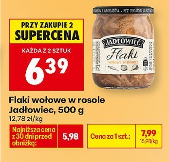 Flaki wołowe w rosole 500g promocja w Biedronka