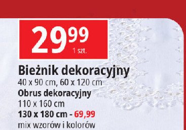 Bieżnik 130 x 180 cm promocja