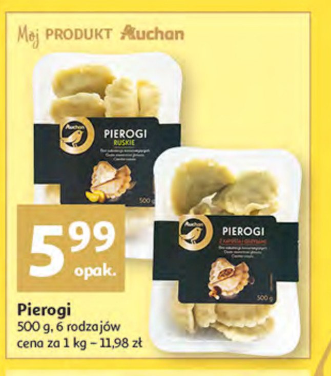 Pierogi z kapusta i grzybami Auchan promocje