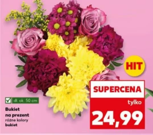 Bukiet na prezent 50 cm promocja