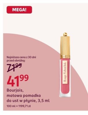 Pomadka do ust w płynie matowa promocja w Rossmann