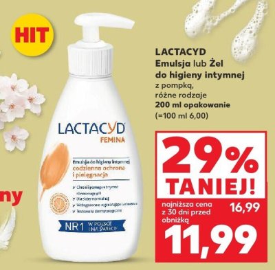 Emulsja do higieny intymnej z pompką różne rodzaje 200 ml promocja w Kaufland