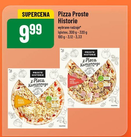 Pizza z mozzarellą i cheddarem Iglotex proste historie z pieca kamiennego promocja