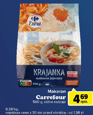Makaron krajanka Carrefour extra promocja
