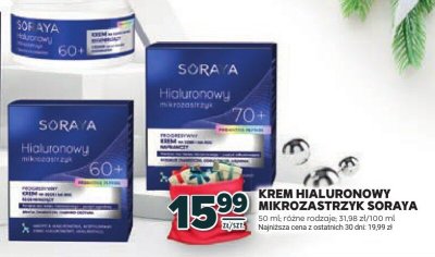 Krem hialuronowy mikrozastrzyk Soraya 60+ promocja w Stokrotka