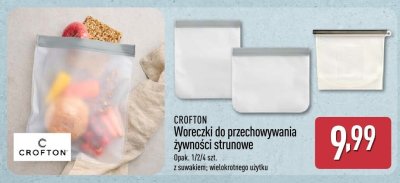 Woreczki do przechowywania żywności strunowe Crofton promocja w Aldi