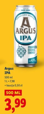 Piwo Argus IPA promocja w Lidl