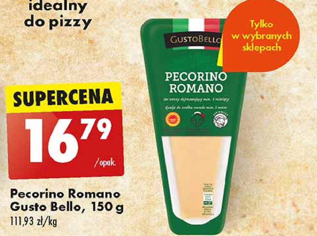 Ser pecorino romano Gustobello promocja