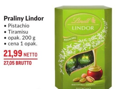 Praliny Lindor Pistachio Tiramisu promocja w Makro