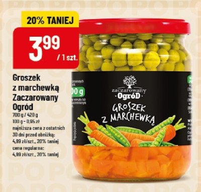 Groszek z marchewką Zaczarowany Ogród promocja w POLOmarket