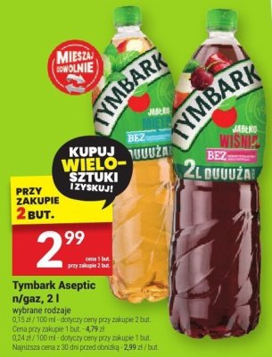 Napój Tymbark Aseptic n/gaz, 2 l promocja w Twój Market